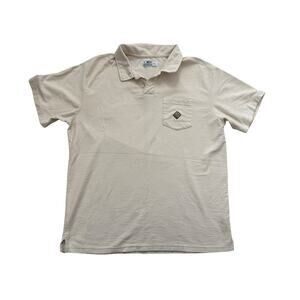 Jetty Men's XL‎ Cream Beige Short Sleeve Polo Shirt Casual
